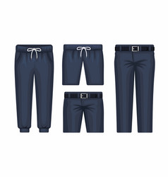 Dark Blue Pant Long And Short Fashion Collection