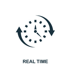 Real Time Icon Simple Creative Element Filled