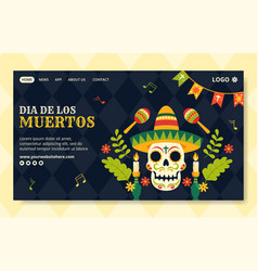 Dia De Los Muertos Social Media Landing Page