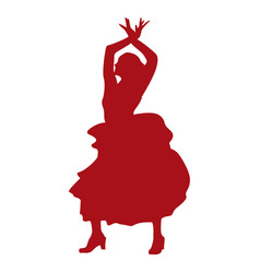 Flamenco Dancer Pose Silhouette