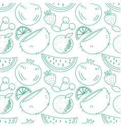 Fruit And Berry Background Abstract Food Seamless