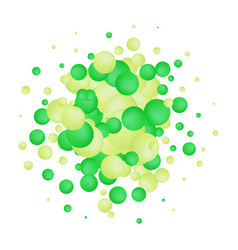 Green Pile Of Balls Pattern Background 3d