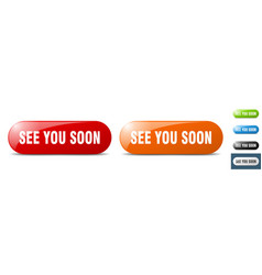 See You Soon Button Key Sign Push Button Set