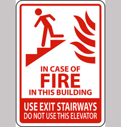 In Case Of Fire In This Building Use Exit