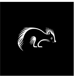 Skunk Head And Tail Icon Wild Animal Logo