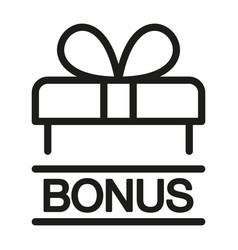 Bonus Points Label Icon Gift Line