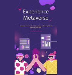 Flat Design Metaverse Concept Post Stories