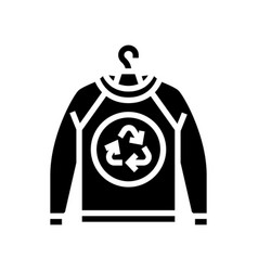 Sustainable Fashion Green Living Glyph Icon