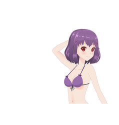 Beautiful Anime Manga Girl In Bikini