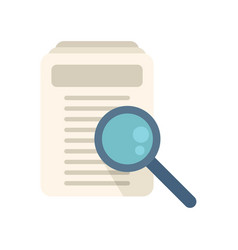 Search Report Icon Flat Business Paper