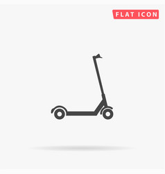 Electric Scooter Flat Icon