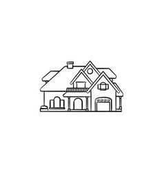 Private House Hand Drawn Outline Doodle Icon