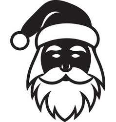 Cool Yule Santa Stylish Black Logo Iced Out