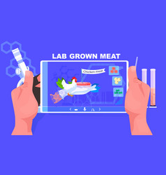 Scientist Analyzing Dna Of Cultured Chicken Meat