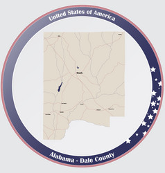 Map Dale County In Alabama