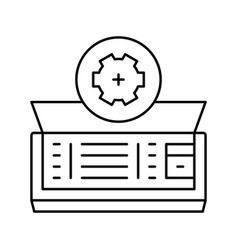 Air Conditioning Maintenance Line Icon