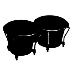 Bongos Musical Instrument Silhouette