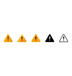 Exclamation Point In Yellow Triangle Warning