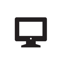 Monitor - Black Icon On White Background