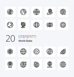 20 Globe Line Icon Pack Like Location Globe Globe