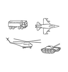 Military Doodle Icons