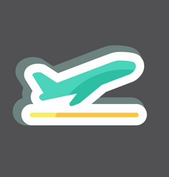 Sticker Flight Takeoff Suitable For Infographics