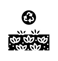 Sustainable Farming Green Living Glyph Icon