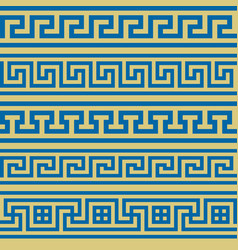 Greek Ancient Meander Seamless Pattern Background