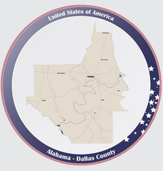 Map Dallas County In Alabama