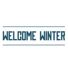 Welcome Winter Text Badge High Quality