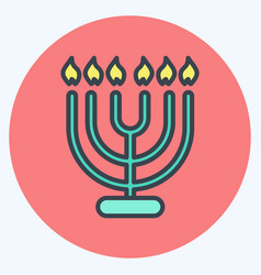 Icon Menorah Suitable For House Symbol Color Mate