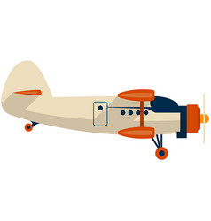 Small Plane Icon Isolated