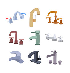 Bathroom Faucet Set Cartoon