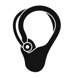 Digital Hearing Device Icon Simple Social