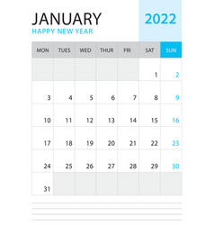 January 2022-calendar 2022 Template