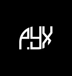 Pyx Letter Logo Design On Black Backgroundpyx