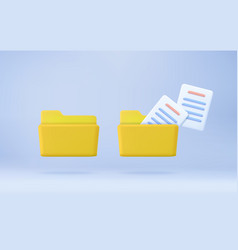 Yellow Computer Folder