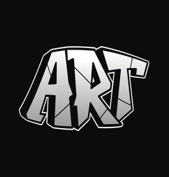 Art Word Graffiti Style Letters Hand Drawn Doodle