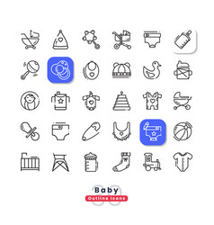 Baby Outline Icons