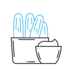 Churros Line Icon Outline Symbol