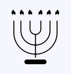 Icon Menorah Suitable For House Symbol Glyph