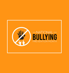 National Bullying Prevention Month Banner Design