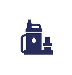 Sump Pump Icon On White