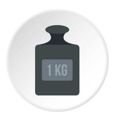 Weight 1 Kg Icon Circle