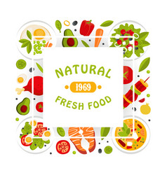 Fresh Natural Food Served On Plate Advertising