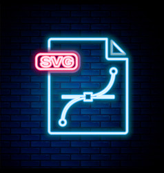 Glowing Neon Line Svg File Document Download