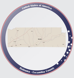 Map Escambia County In Alabama