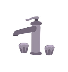 Modern Bathroom Faucet Cartoon