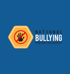 National Bullying Prevention Month Banner Design