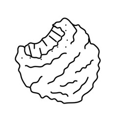 Nugget Chicken Fried Line Icon